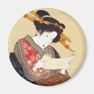 Imán 女, 国 貞 Mujer, Kunisada, Ukiyo-e