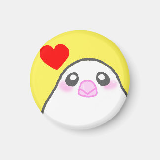 IMÁN 文鳥ぴょんちゃんハート