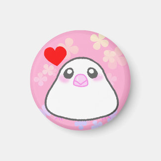 IMÁN 文鳥ぴょんちゃんLOVEマグネット