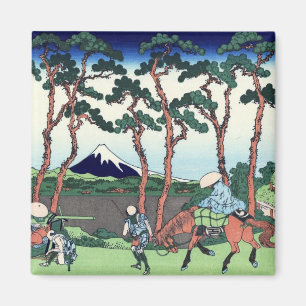 Imán 東海道保土ケ谷, opinión el monte Fuji del 北斎 de Hodogaya,