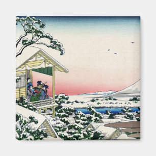Imán 礫 川 雪 の 旦, 北 斎 Ver Mt.Fuji desde Koishikawa, Hokus