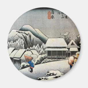 Imán 蒲 宿 原, 広 Kanbara-juku, Hiroshige, Ukiyo-e