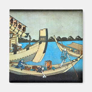 Imán 隅 田 川, 北 río Sumida, Hokusai, Ukiyo-e