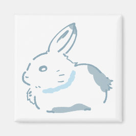 IMÁN 雪の中のうさぎ＆パステル水色デザイン