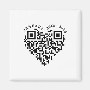 Imán 01-20-2025 Funny Trump Dance Troll Qr Scan Preside