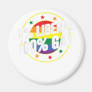 Imán 0 Diseño liberal 100 LGBT gay para conservadores
