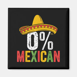 Imán 0% mexicano cinco de mayo divertido sombrero fiest