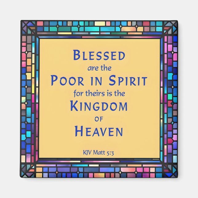 Imán 1ª Bienaventuranza del Sermón de la Montaña (Frente)