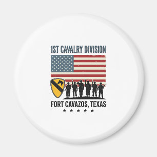 Imán 1ª División de Caballería Fort Hood Camiseta Milit
