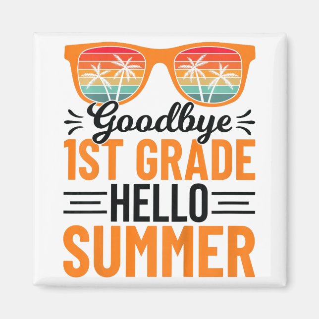 Imán 1º Grado Hola verano 3 (Frente)