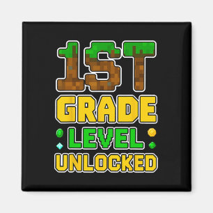 Imán 1º Grado Nivel Sin Bloquear Video Gamer Pixel Ck T