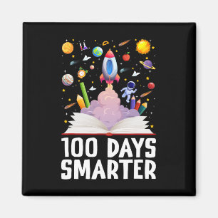 Imán 100º Día De La Escuela 100 Días Libros Más Intelig