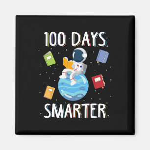 Imán 100º Día De La Escuela 100 Días Libros Más Intelig
