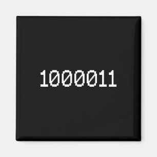 Imán 1000011 Código Binario Para 67 Meme Divertido De T