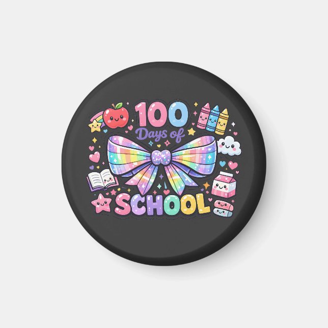 Imán 100 Days Of School  (Frente)