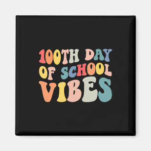 Imán 100° Día de Colegios Vídeos Retro Niños felices