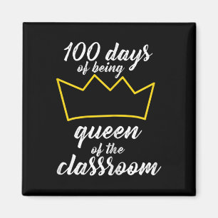 Imán 100° Día de Diseño Escolar para profesores y estud