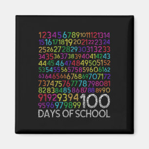Imán 100° Día De Enseñanza 100 Días Math Num