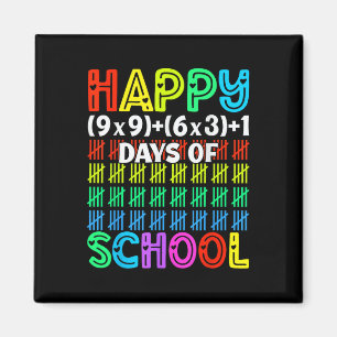 Imán 100° Día De Enseñanza 100 Días Math Num