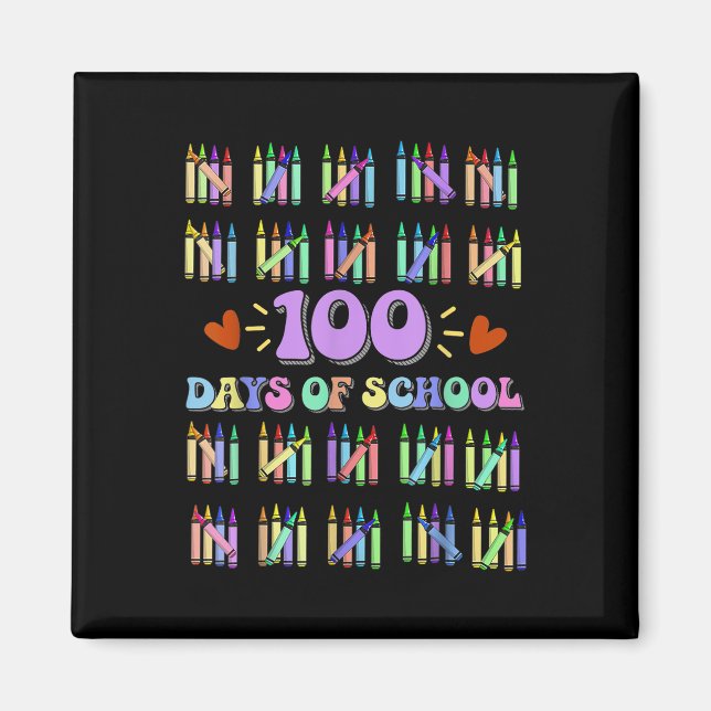 Imán 100° Día De Enseñanza 100 Días Math Num (Frente)