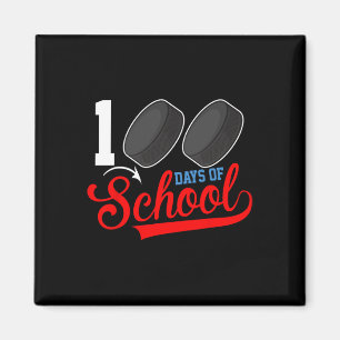Imán 100° Día De Hockey Escolar 100 Días De Deporte Esc