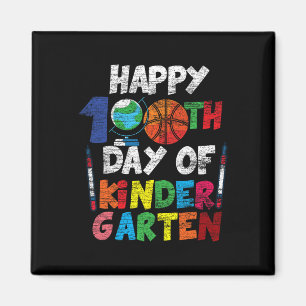 Imán 100° Día De Kinder Garten 100 Días Escolares