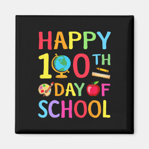 Imán 100° Día De La Escuela 100 Días De Maestra Escolar