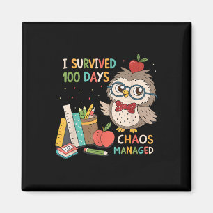 Imán 100° Día de la Escuela - Sobreviví a 100 días - Ca