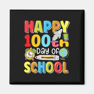 Imán 100° Día De Los Maestros Niños Felices 100 Días