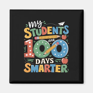Imán 100° Día De Maestra Escolar Mis Estudiantes Son 10
