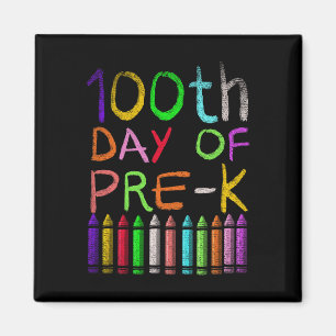Imán 100° Día de Regalo Estudiantil Preescolar Feliz 10
