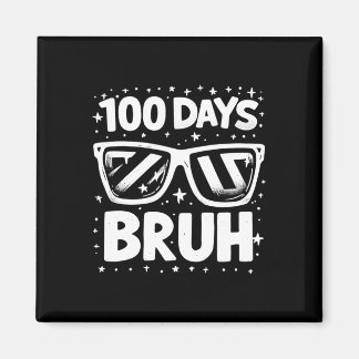 Imán 100 días Bruh Sungles 100 días de escuela niños Gi