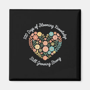 Imán 100 días cultivando flores de boho