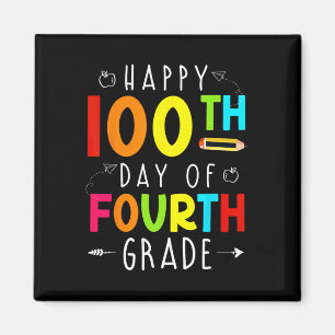 Imán 100 Días De 4º Cuarto Grado 100º Día De Escuela T
