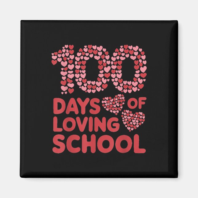 Imán 100 días de amadas profesoras escolares (Frente)