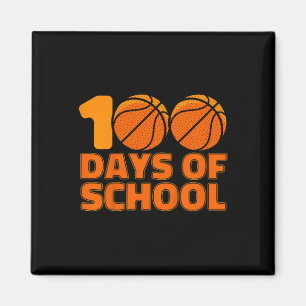 Imán 100 Días De Básquetbol Escolar 100º Día De La Escu