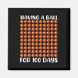 Imán 100 días de básquetbol escolar 100 días