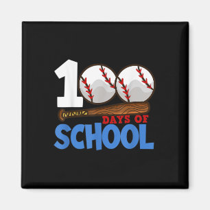 Imán 100 Días De Béisbol Escolar 100º Día De La Escuela