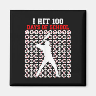 Imán 100 Días De Béisbol Escolar 100º Día De La Escuela
