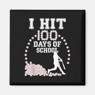 Imán 100 Días De Béisbol Escolar 100º Día De La Escuela