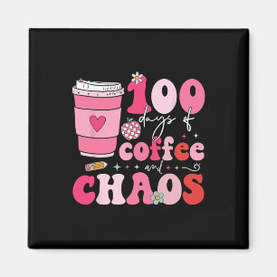 Imán 100 Días De Café Y Caos 100º Día De Escuela T