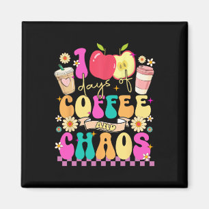 Imán 100 Días De Café Y Caos Felices 100 Días De Escuel