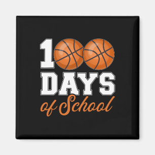 Imán 100 días de clases para estudiante de baloncesto d