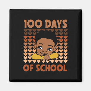 Imán 100 Días De Colegio Niños Afro Negros Historia Neg