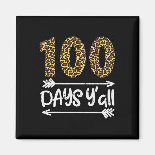 Imán 100 Días De Colegio, Todos Impresión De Leopardo 1
