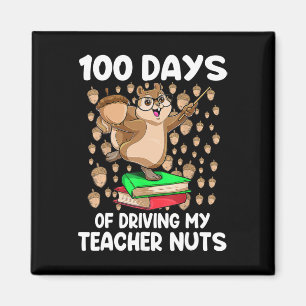 Imán 100 Días De Conducir A Mi Maestra Nueces 100 Días 