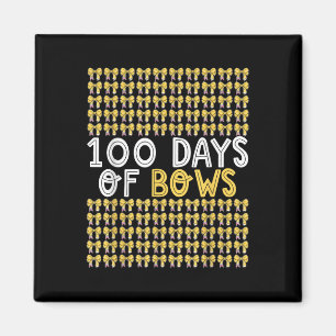 Imán 100 Días De Coqueta De Bows 100º Día De Bow Escola