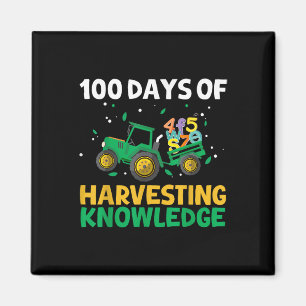 Imán 100 días de cultivo de tractores escolares