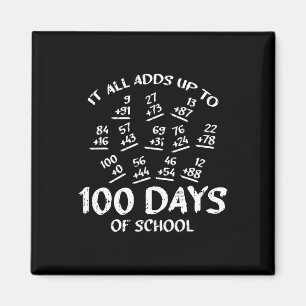 Imán 100 Días De Enseñanza De Matemáticas Escolares Gua