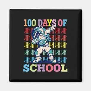 Imán 100 Días De Escolares Amantes Astronautas Amantes